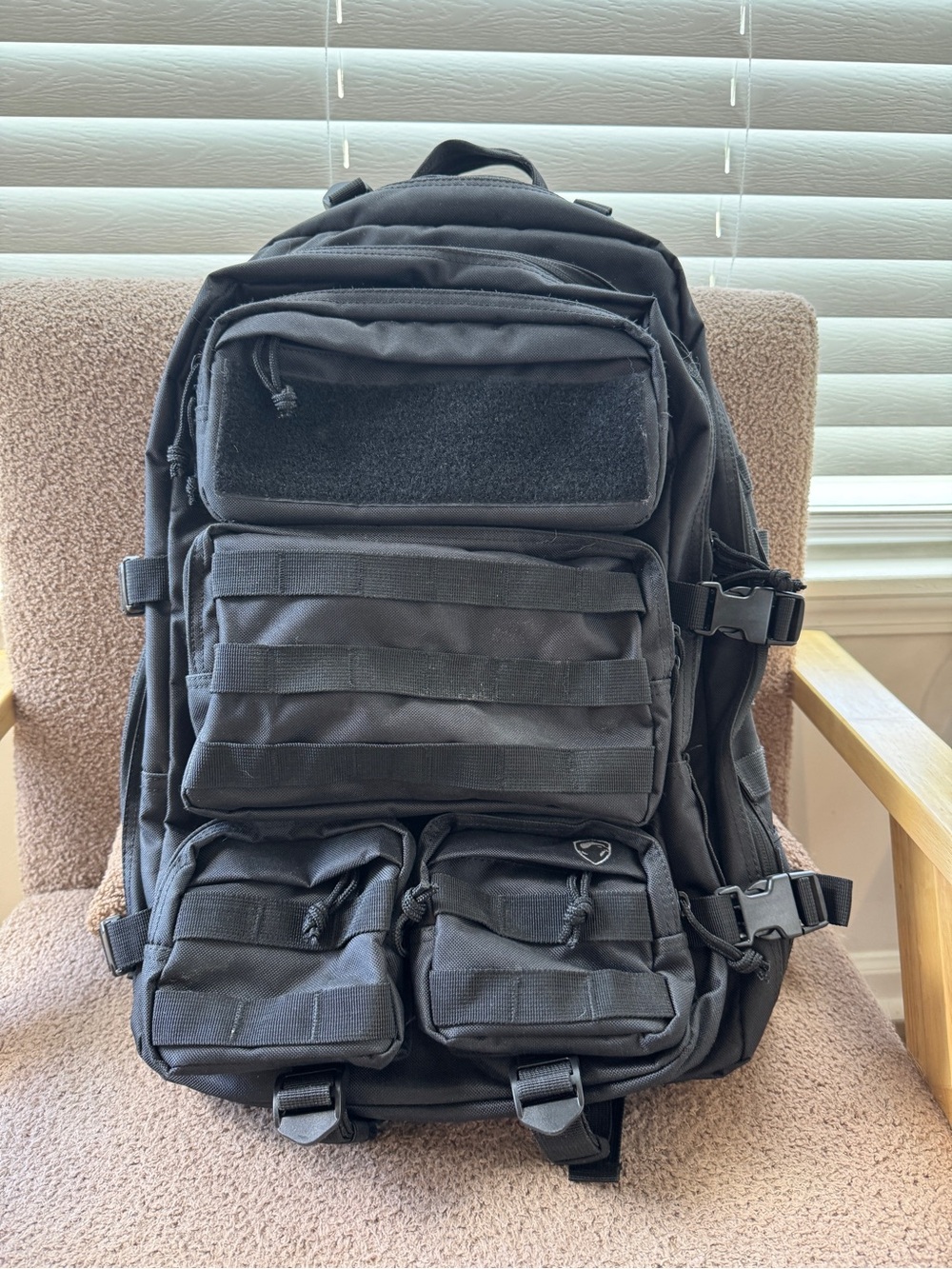 Large 50L Tactical Utility Backpack - Black